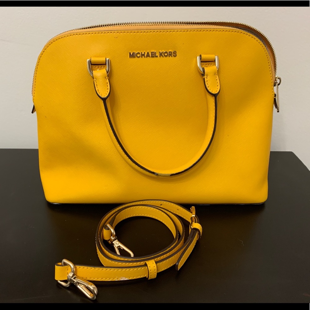 Mustard Yellow Michael Kors Satchel